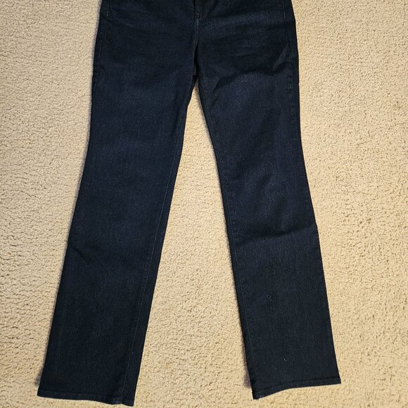 NYDJ Marilyn Straight Leg Jean - Dark Blue - Lift Tuck Technology - 10P - Picture 2 of 6